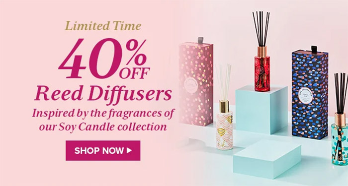 40% off Reed Diffusers