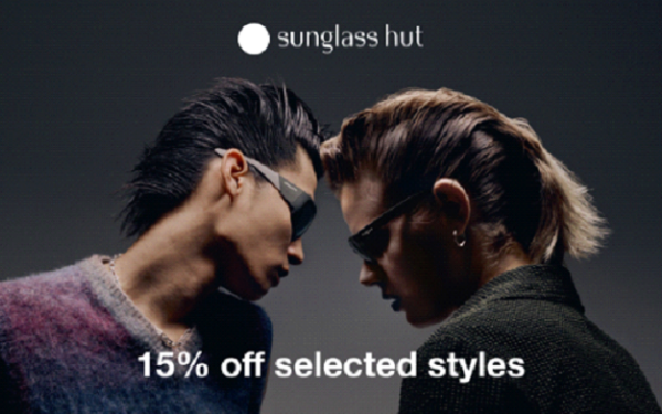 Sunglass Hut Save 15%